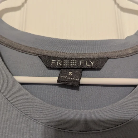 Free Fly Dress Women's Size Small Bamboo Flex Pocket Cays Blue Stretch Summer - Picture 4 of 11